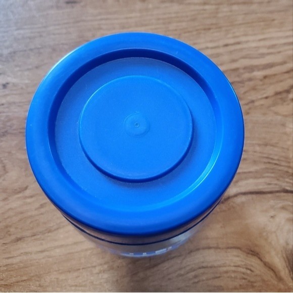 Vintage 1982 Blue Carlton Glass Canister - Picture 8 of 8